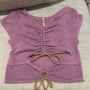 Free people lavender/plum shirt xs